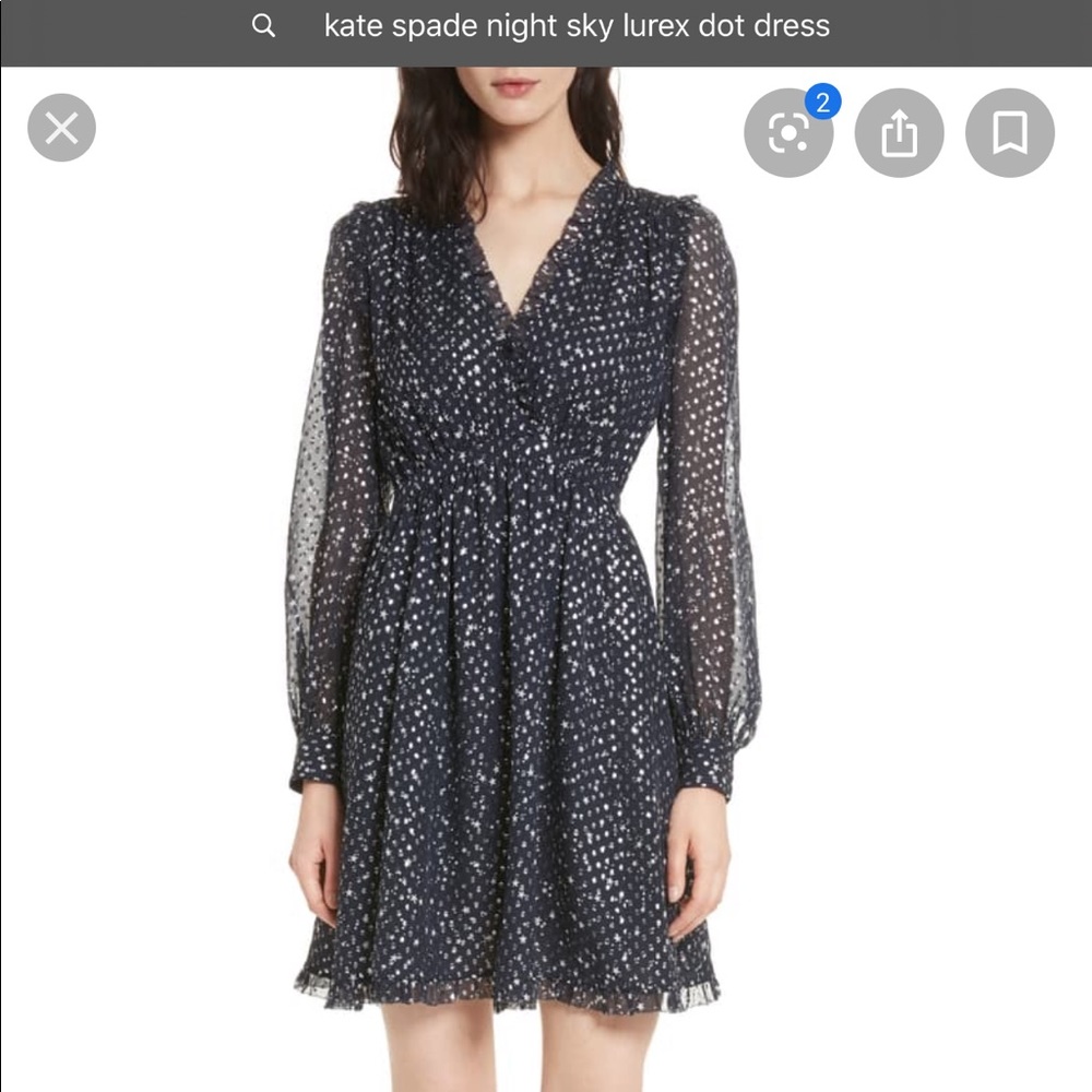 Kate Spade Night Sky Lurox Dot Dress